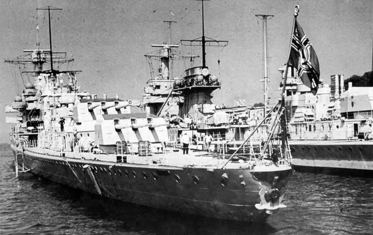 Легкий крейсер Лейпциг во второй половине конце 1930х гг - фото 97