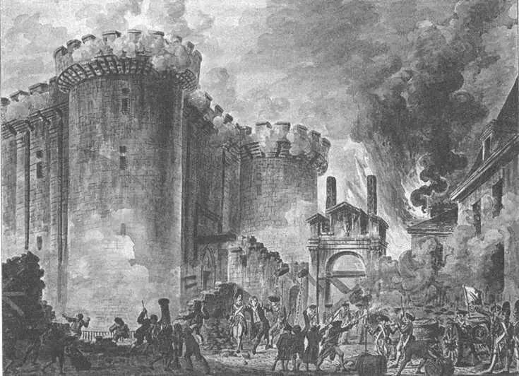 Взятие Бастилии полотно написанное в 1789 году Жаном Пьером Уэлем1735 - фото 22