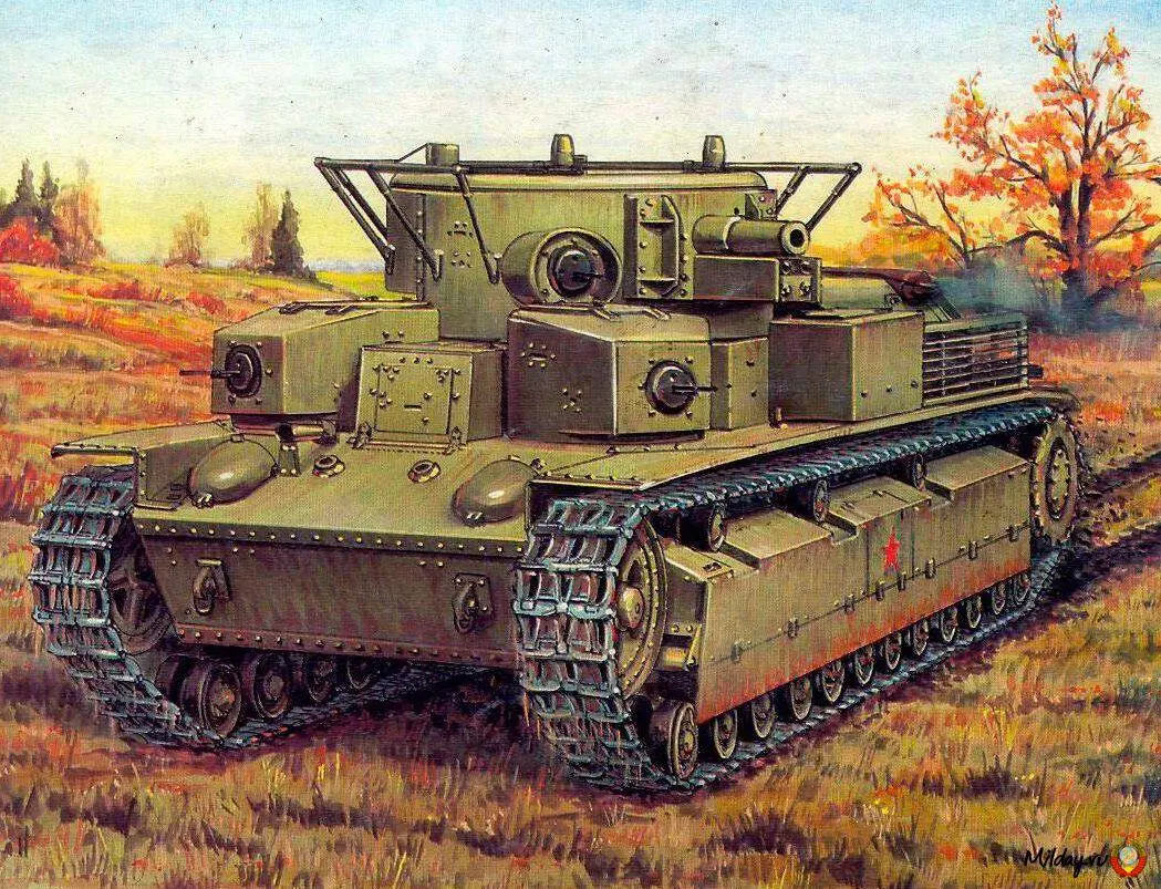 Т28 Средний танк сделан на основе английского танка Виккерс А6 Год выпуска - фото 10