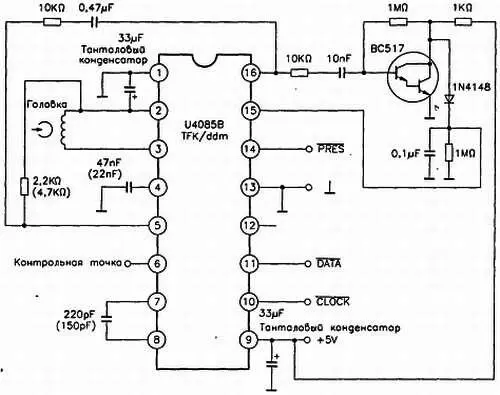 Рис 321 Схема декодера на интегральной схеме U4085B Предназначенная и для - фото 53