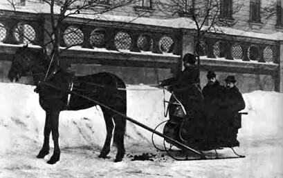 Городские сани На большой скорости конские кованые копыта с силой выбрасывали - фото 77