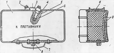 Рис 2Мина МОН90 разрез 1 корпус 2 пробка 3 прицельная планка 4 - фото 2