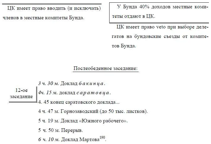 190Имеется в виду доклад Мартова о работе организации Искры 13ое заседание - фото 80