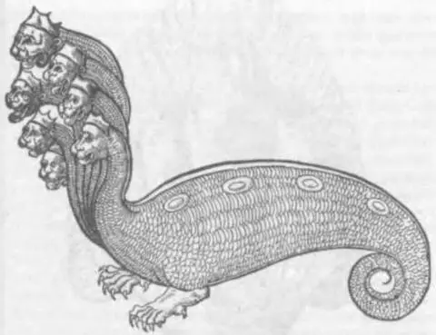 Гидра Из Истории четырехлапых зверей и змей Эдуарда Топселла Лондон 1658 - фото 11