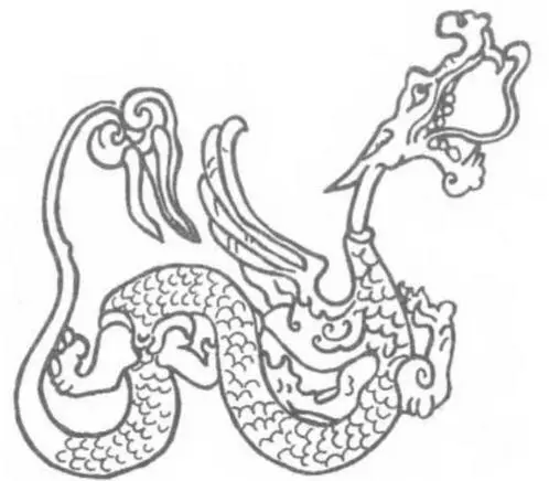 Драконукрашение с одеяния Хэбэй династия Хан Поиски драконов и работа с - фото 15