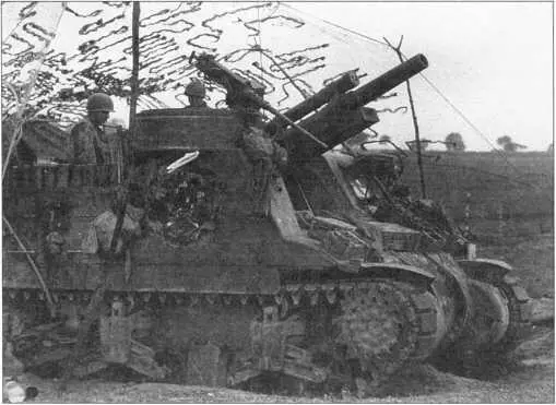 М7 Priest на огневой позиции 191й танковый батальон плацдарм у Анцио - фото 76