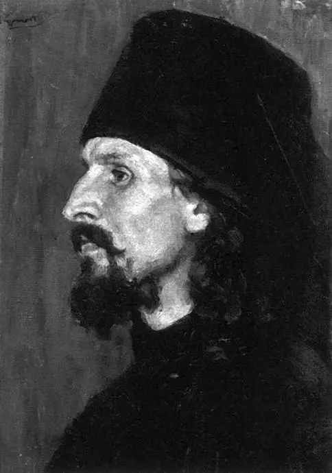 Монах 1900е гг Худ Василий Суриков Както под осень в монастыре попросил - фото 37