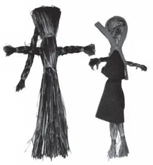 Илл 20 В других случаях на согнутый вдвое травяной жгут надевают лоскутную - фото 20