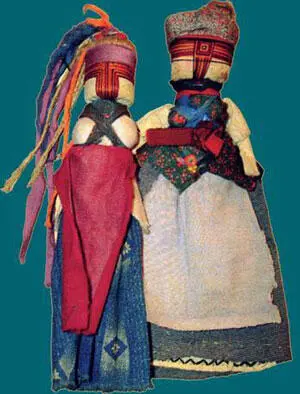 Украинские куклы для игры в свадьбу Конец XIX начало ХХ в - фото 105