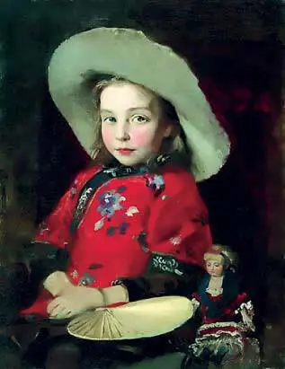 А П Рябушкин Девочка с куклой 1890е А А Харламов Маленькая швея - фото 124