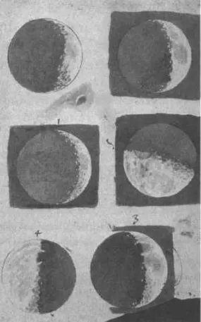 Рисунки лунной поверхности сделанные Галилеем Его приверженность - фото 75