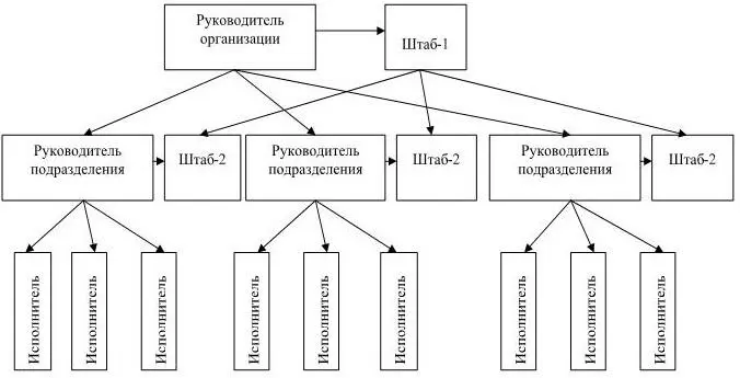 Рис 7Линейноштабная структура управления Линейный руководитель утверждает - фото 7