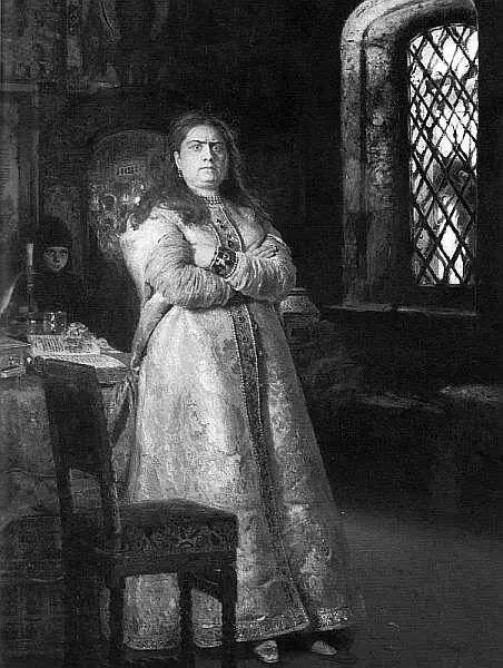 И Е Репин Царевна Софья Алексеевна через год после заключения в Новодевичьем - фото 26