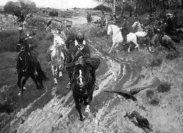 Ф А Рубо Охота башкиров с соколами в присутствии Александра II Вот ведь - фото 73