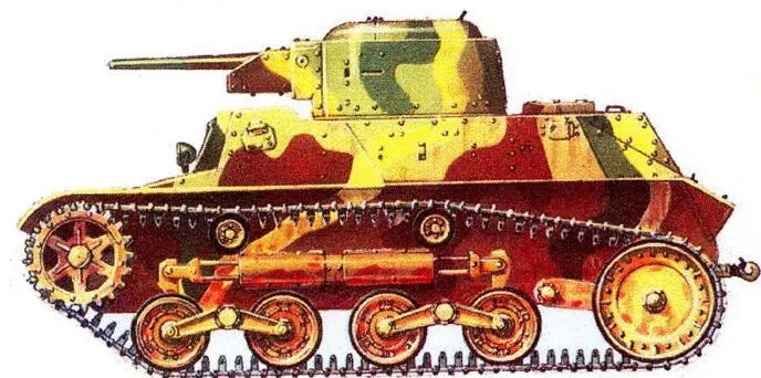 Малый танк 2597 ТЕКЕ Бирма март 1944 года Плавающий танк Тип 2 - фото 44