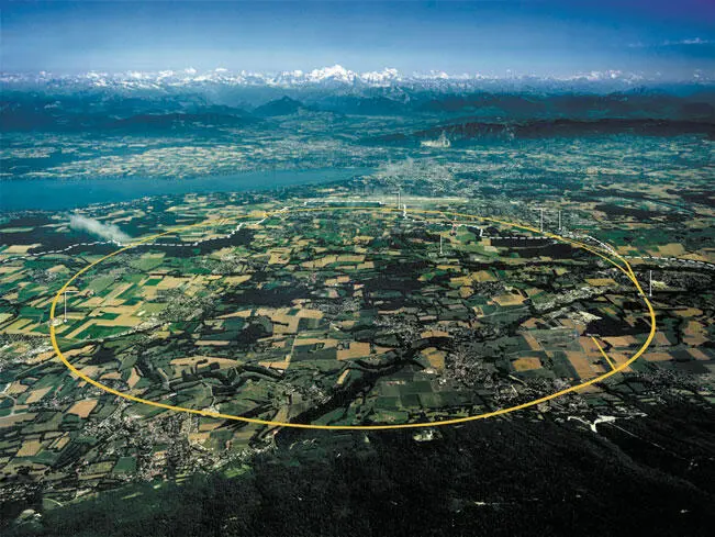 Фотография ЦЕРНа и БАКа с высоты птичьего полета Отмечено положение основных - фото 54