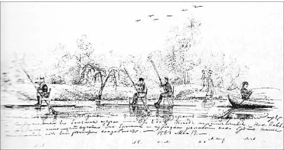 Странствование на лыжах по Царскосельским озерам 17 мая 1863 г Об этих - фото 126