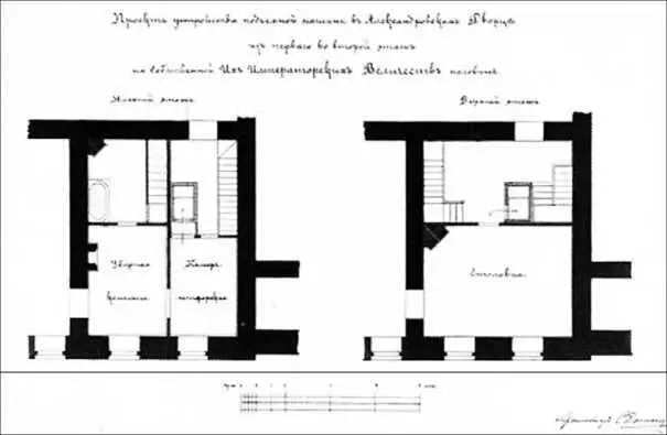 Размещение лифта по проекту СА Данини 1899 г 5 ноября 1899 г в первый - фото 310