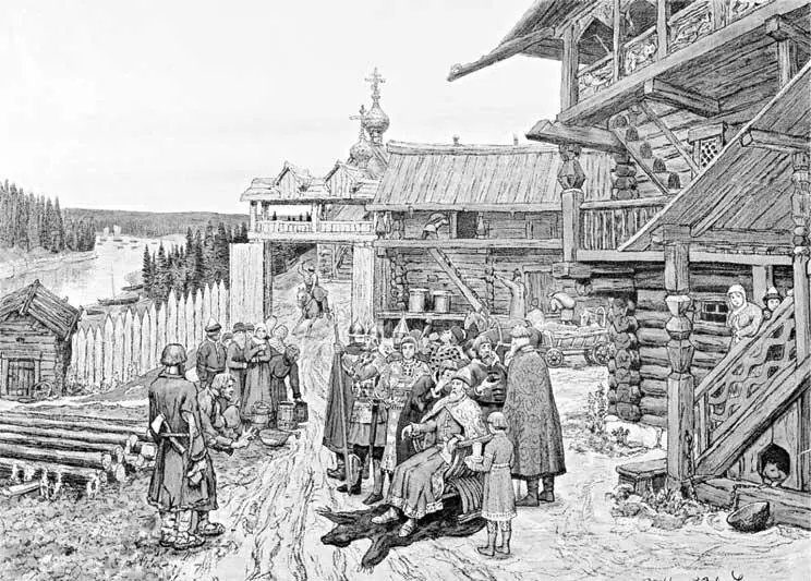 А М Васнецов Двор удельного князя Город Владимир Золотые Ворота Забрав в - фото 56