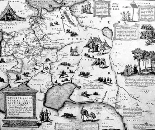 Карта Московии 1562 г составленная Э Дженкинсоном Особенно подействовало на - фото 197