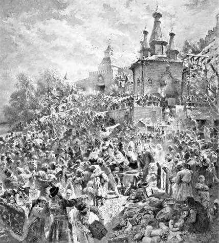 К Е Маковский Воззвание Козьмы Минина Неизвестный художник из мастерской - фото 280