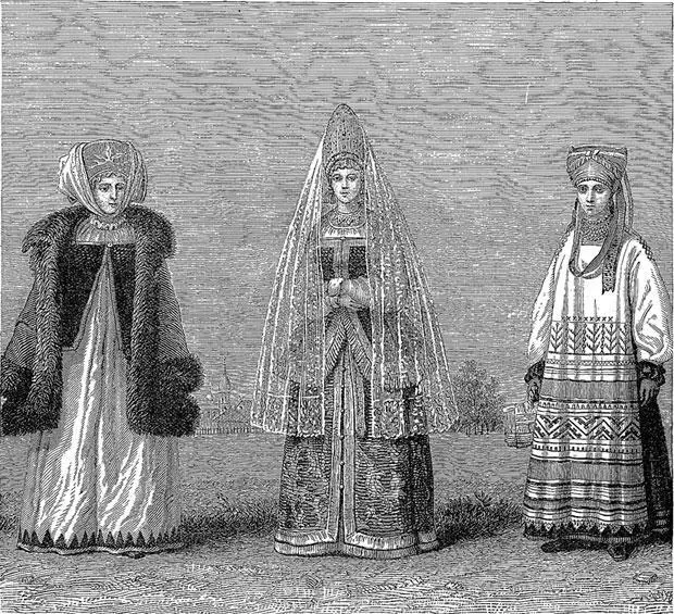 Жительницы Курска Орла и Костромы Из книги Картины России и быт - фото 45