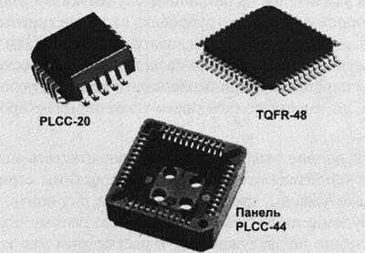 Рис 116 Некоторые особые типы корпусов для микросхем слева вверхуPLCC - фото 94