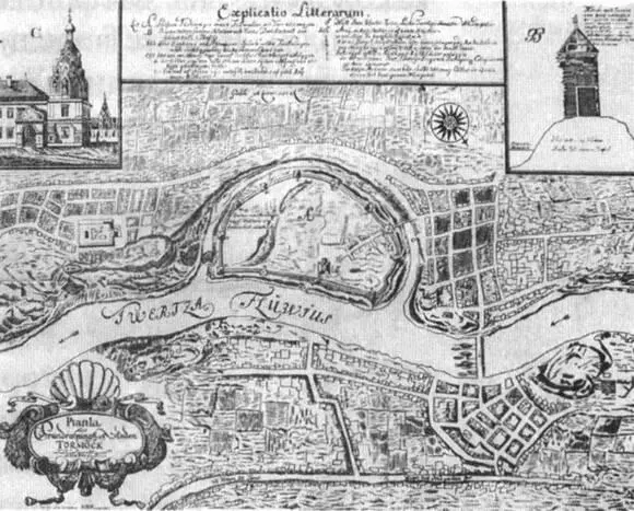 Рис 37 План Торжка 1674 г Э Пальмквист Поскольку Тверская земля находилась - фото 37