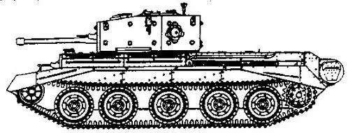 Centaur I ТАКТИКОТЕХНИЧЕСКИЕ ХАРАКТЕРИСТИКИ КРЕЙСЕРСКОГО ТАНКА Mark VIII - фото 23