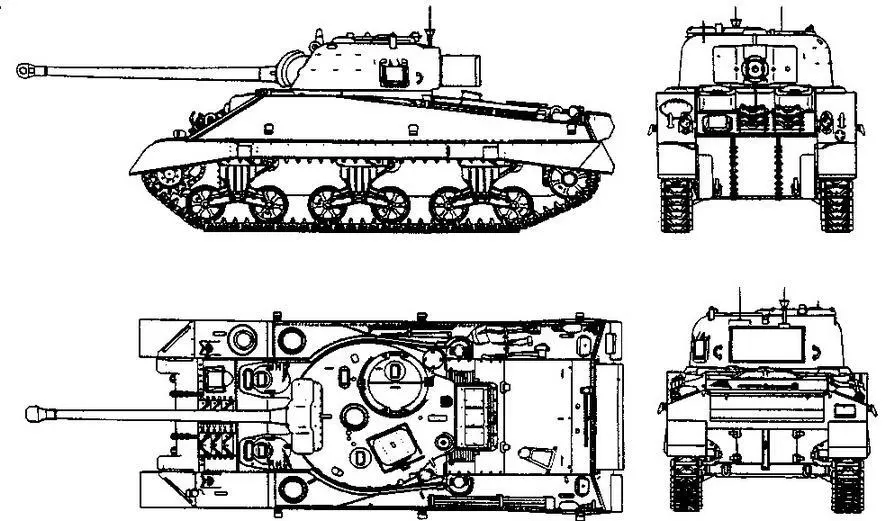 Sherman VC Первые 300 М4А1 и несколько М4А2 прибыли в Северную Африку в августе - фото 39