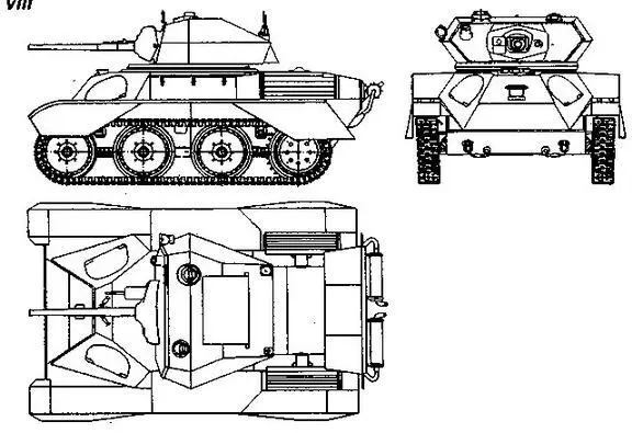 Mk VIII ТАКТИКОТЕХНИЧЕСКИЕ ХАРАКТЕРИСТИКИ ЛЕГКОГО ТАНКА Mark VIII Harry - фото 5