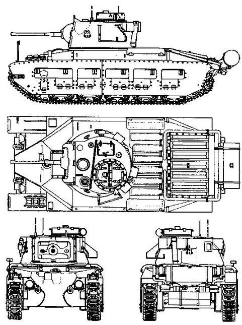 Matilda II ТАКТИКОТЕХНИЧЕСКИЕ ХАРАКТЕРИСТИКИ ПЕХОТНОГО ТАНКА Mark II Matilda - фото 7