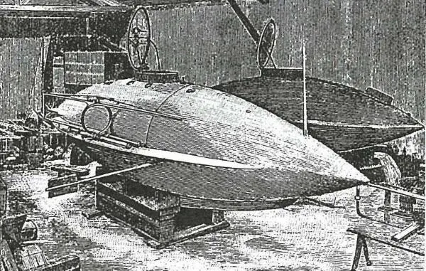 Подводные лодки Le Goubet II и Le Goubet I на втором плане Транспортировка - фото 122