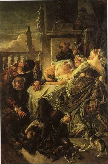 АФейербахКончина Пьетро Аретино 1854 год Велико значение Аретино в своих - фото 31