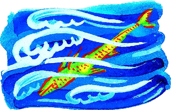 В стародавние времена в море жил Кит Жил и ел рыбу всякую разную рыбу треску - фото 7