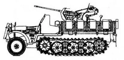 Sd Kfz 104 ТАКТИКОТЕХНИЧЕСКИЕ ХАРАКТЕРИСТИКИ ТЯГАЧА SdKfz10 БОЕВАЯ - фото 37
