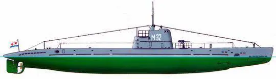 Подводная лодка М32 тип М XII серии Неизвестный художник Подводная - фото 276