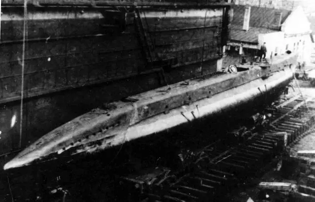 Вывод подводной лодки М32 из плавучего ДОКа Ноябрь 1942 года Подводные - фото 281