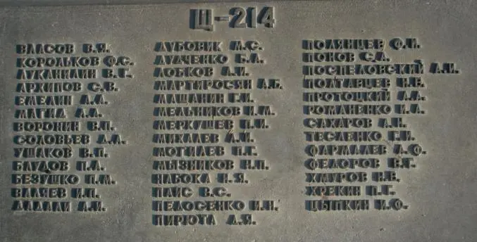 Мемориальные доски с фамилиями членов экипажей погибших подводных лодок на - фото 323