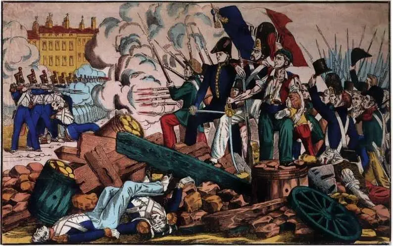 Революция 1848 г парижане на баррикаде Шато дО 24 февраля 1848 г Гравюра - фото 31