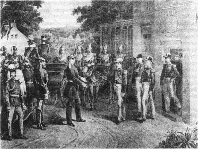 ФР Хартвич ФранкоПрусская война Пленение Наполеона III Литография 1870 - фото 63