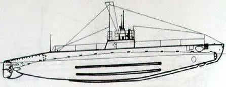 Подводная лодка тип АГ Holland602GF построена в 1916 году для ВМС - фото 456