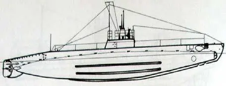 Подводная лодка типа АГ Holland602GF построена в 1916 году для ВМС - фото 469