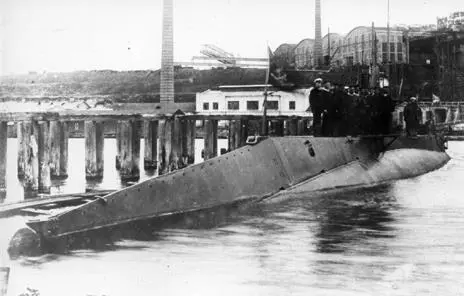 Подводная лодка АГ23 1917 год Подводная лодка Шахтер бортовой номер - фото 478