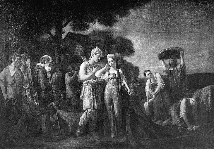 Сазонов В К Первая встреча князя Игоря с Ольгой 1824 Что касается св - фото 17