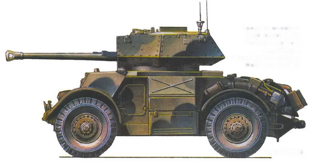 Бронеавтомобиль Staghound Mk III в нестандартном камуфляже уши Микки Мауса - фото 58