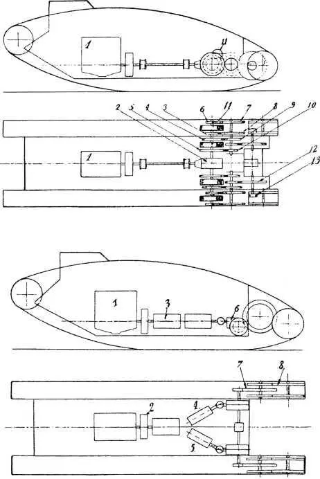 Схемы трансмиссии опытных танков проходивших испытания 3 марта 1917 г в - фото 44