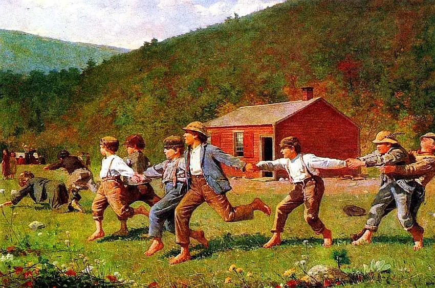 Уинслоу Хомер 18361910 Играющие дети 1872 Холст масло 305x508 Один из - фото 88