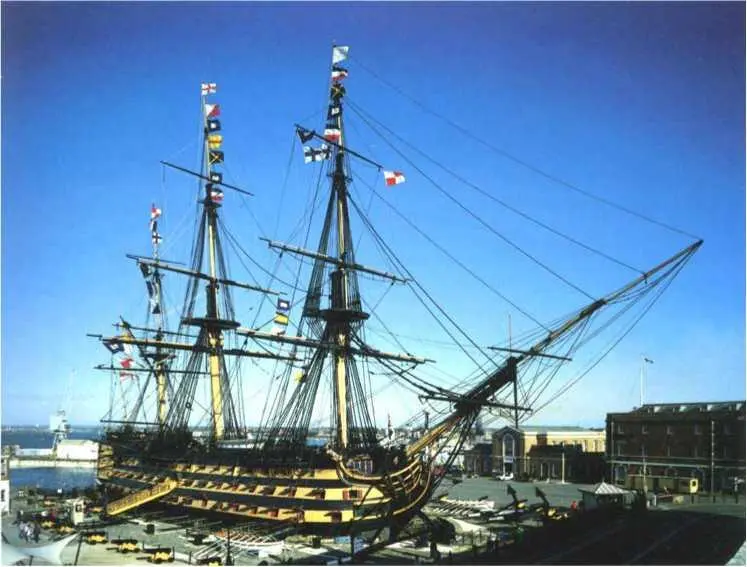 Флагманский корабль Нельсона Викторы на вечной стоянке в доке Можно - фото 96
