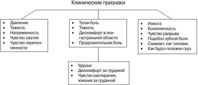 Схема 1 Клинические признаки характерные для приступа стенокардии - фото 17